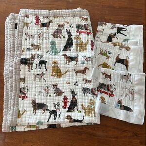 Little Unicorn Cotton Muslin Baby Quilt and Security Blanket 3 Pack